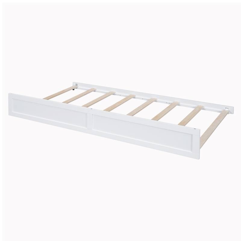 Elegant Bed Frame with Rattan Headboard and Sockets