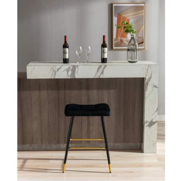 vintage Heighted Bar Stool in Black Bed Bath & Beyond 36018533