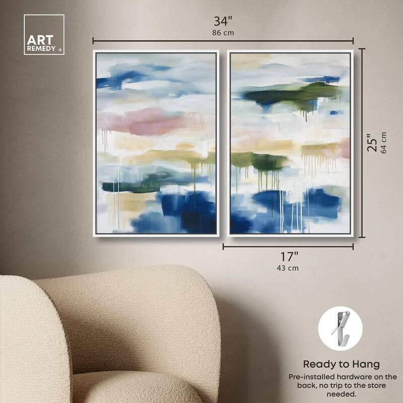 Kairos II Canvas Set of 2 by Art Remedy