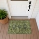 preview thumbnail 23 of 101, Machine Washable Indoor/ Outdoor Global Inver Chantille Rug Olive - 1'8" x 2'6"