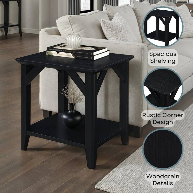 Convenience Concepts Winston End Table with Shelf