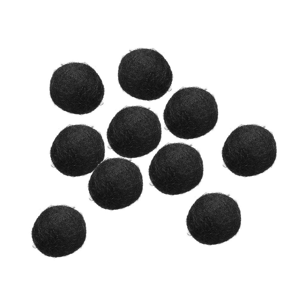 Wool Felt Balls Beads Woolen Fabric 2cm 20mm for Home Crafts 10Pcs