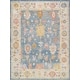 preview thumbnail 73 of 136, Pasargad Home Turkish Oushak Wool Area Rug 9'10" X 13' 1" - L. Blue
