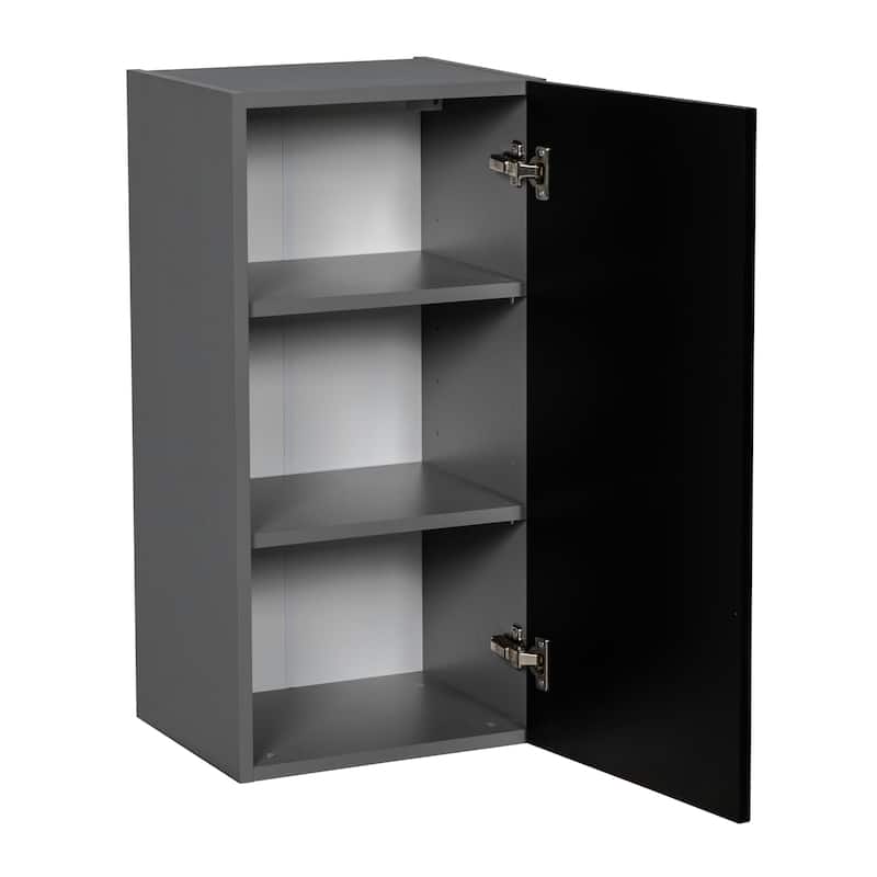 12" x 30" Wall Cabinet-Single Door-Grey - 12 x 30 x 12