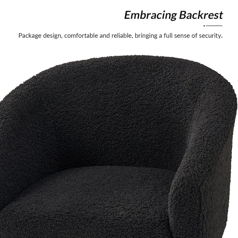 Sheila Modern 30"W Boucle Armchair with Solid Wood Legs Set of 2 by HULALA HOME