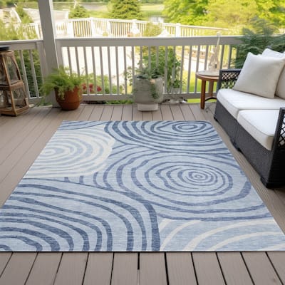 Machine Washable Indoor/ Outdoor Chantille Contemporary Dimensions Rug