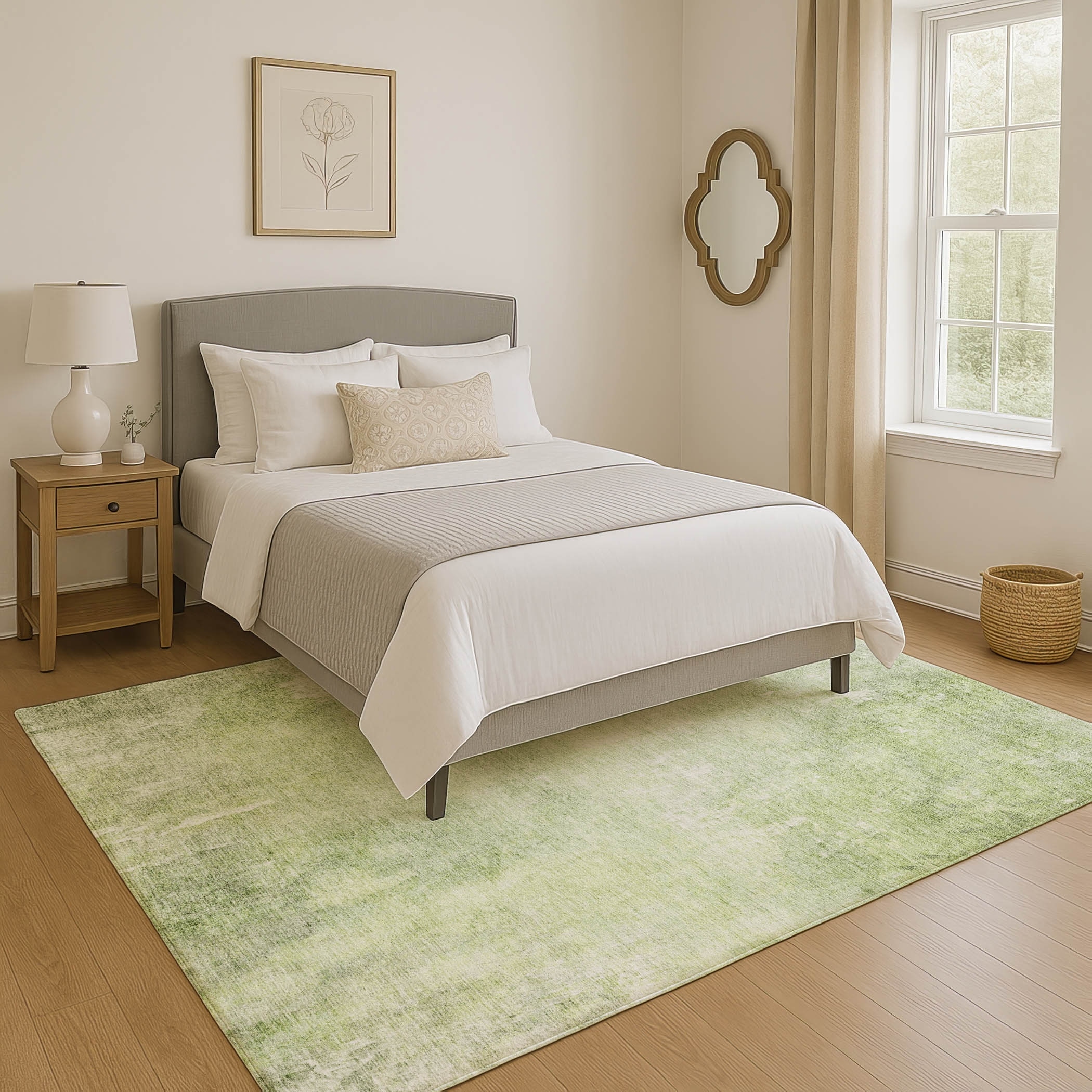 Premium Washable Super Soft Modern Watercolor Mayfield Rug