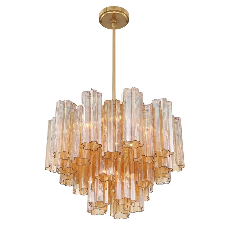 Crystorama Lighting Group ADD-306-AM Addis 6 Light 20" Wide Waterfall