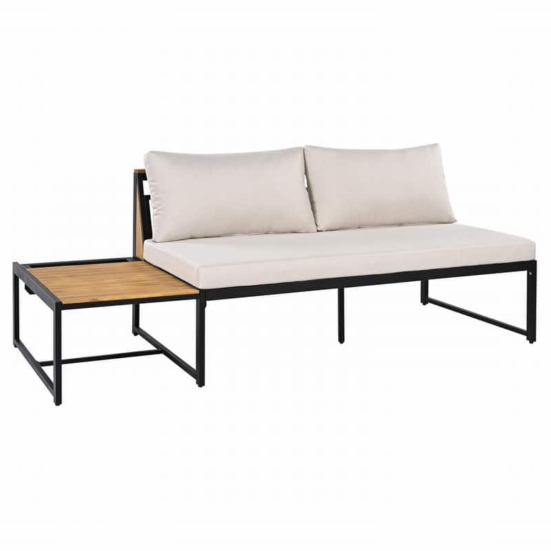 4-Piece Patio Furniture Set, Outdoor Sofa with Waterproof Cushions for Stylish Garden Relaxation