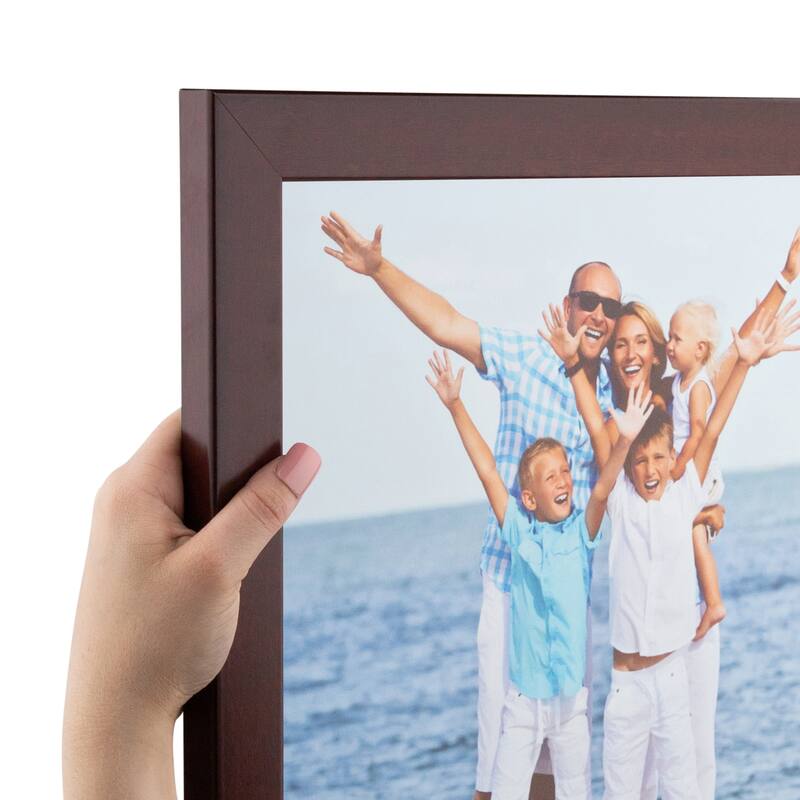 ArtToFrames Maddo Modern 12x18 Inch Picture Frame, 1.25 Inch MDF Poster Frame Available in Multiple Colors (FRBW72079-12x18) - Cherry Style - 12x18