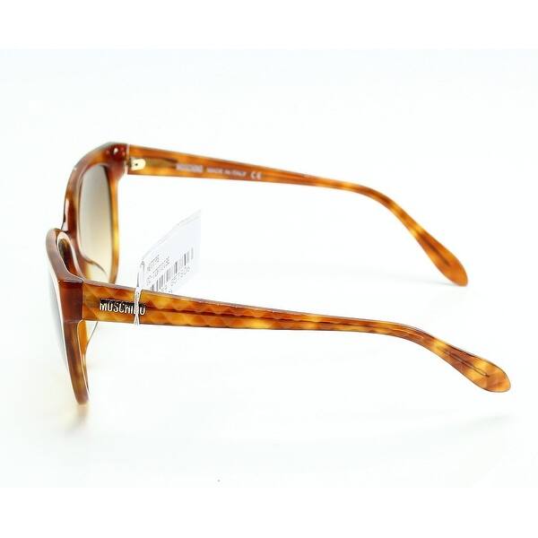 Shop Moschino Brown Tortoise Shell Brown Gradient Cat Eye