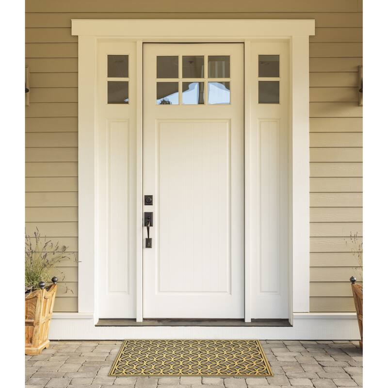 DII Scroll Pin Rubber Doormat
