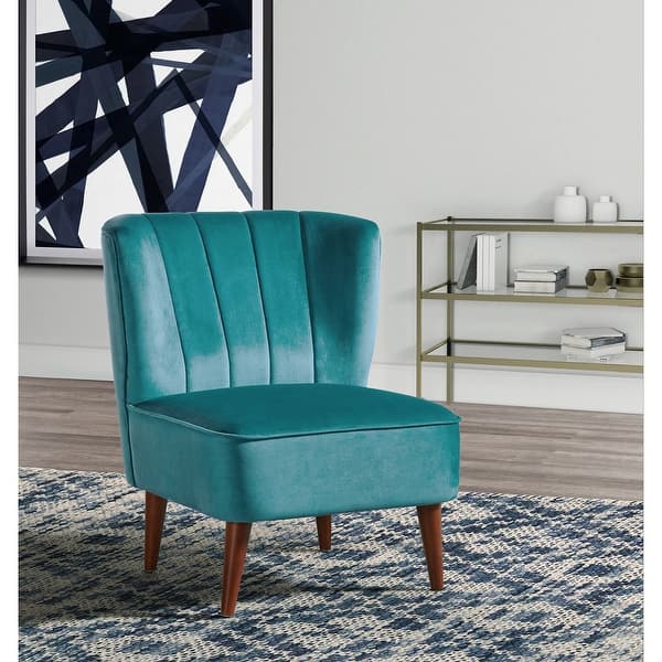 Picket House Furnishings Corbin Tufted Accent Chair In Blue Overstock 32500173