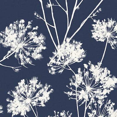 Seabrook Designs Dandelion Fields Non-Woven Unpasted Wallpaper - 20.9 in. W x 33 ft. L