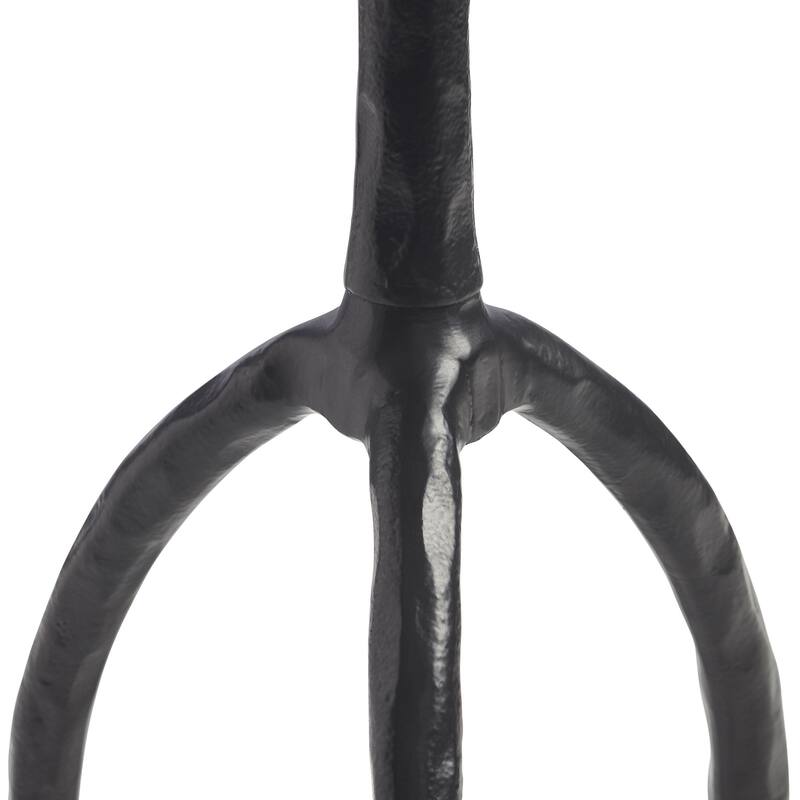 Renwil Konsta Indoor Aluminum Table, Matte Black