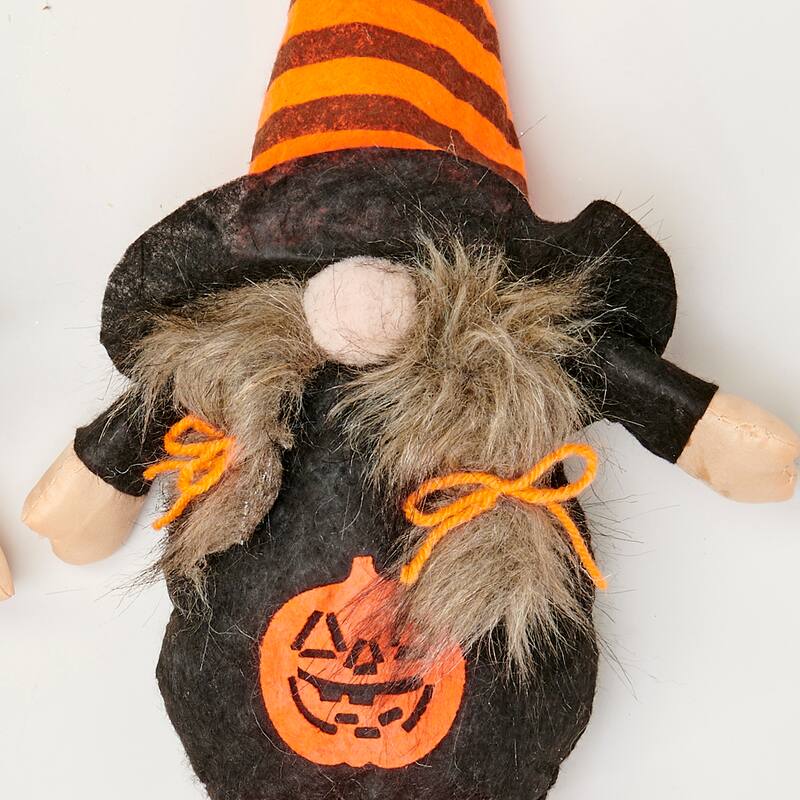 24" Halloween Sitting Gnome, Set of 2