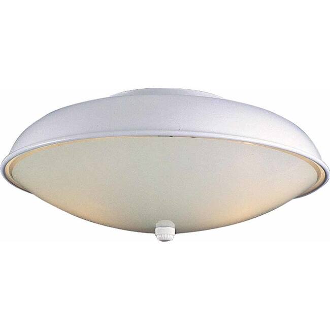 Volume Lighting V1900 2 Light Semi-Flush Ceiling Fixture with White - White