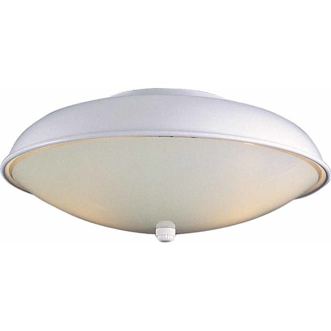 Volume Lighting V1900 2 Light Semi-Flush Ceiling Fixture with White