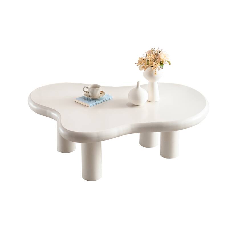 46.1" Cloud‑Shaped Coffee Table with Eco‑Friendly Engineered Wood