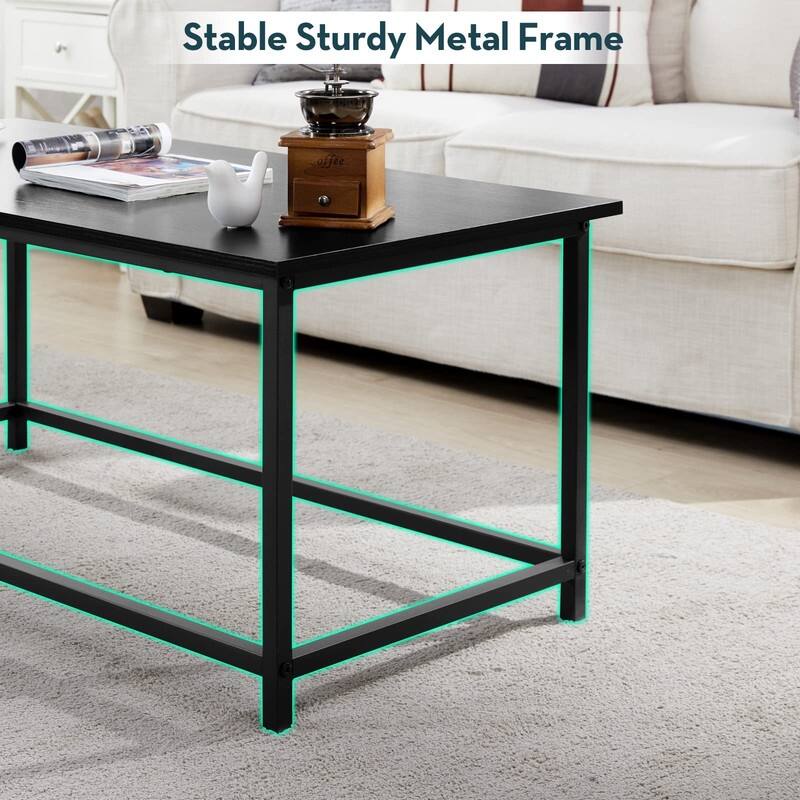 Marble Coffee Table Simple Modern Open Design