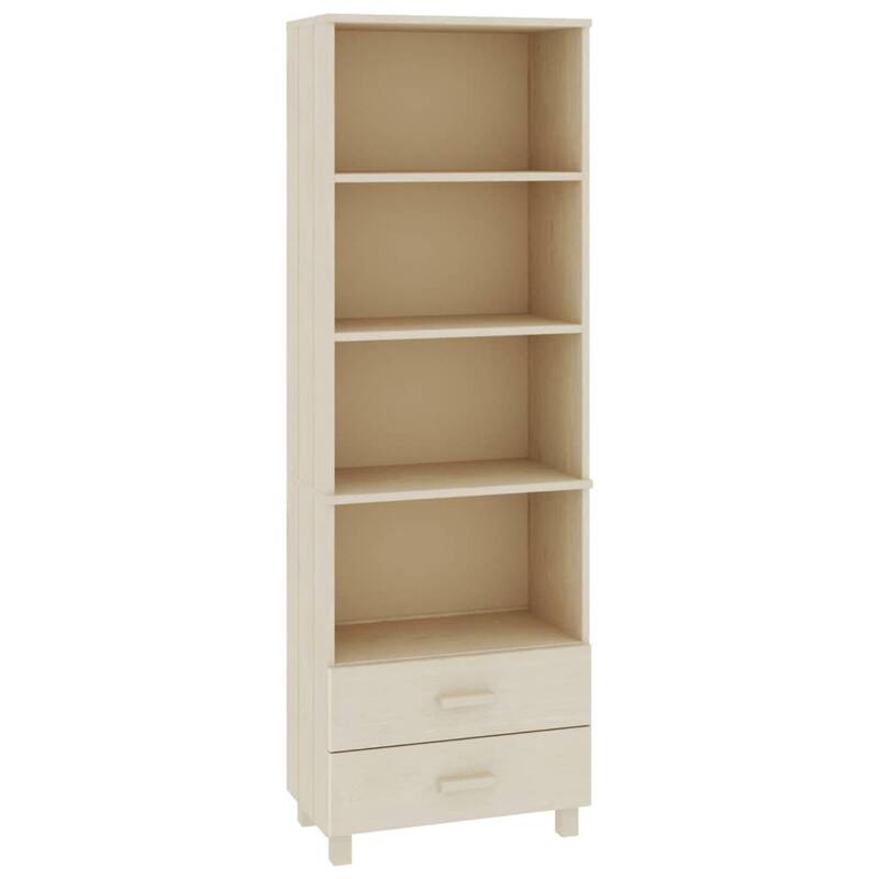 vidaXL Cabinet Bookshelf Entryway Cabinet with Storage HAMAR Solid Wood Pine - 23.6"x13.8"x70.9"