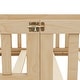 preview thumbnail 13 of 12, Natural Twin Size Pine Floor Bed with Guardrails & Door
