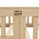 preview thumbnail 13 of 39, Twin Size Pine Wood Floor Bed with Safety Guardrails and Door for Kids