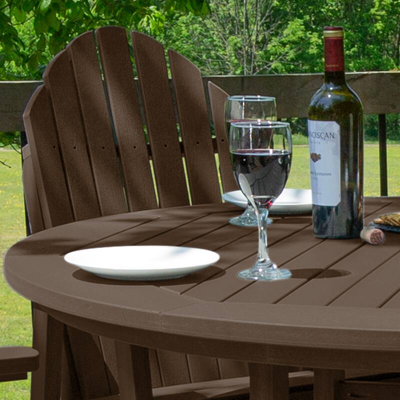 Hamilton 5-piece Outdoor Dining Set - 48" Round Table, Dining-height