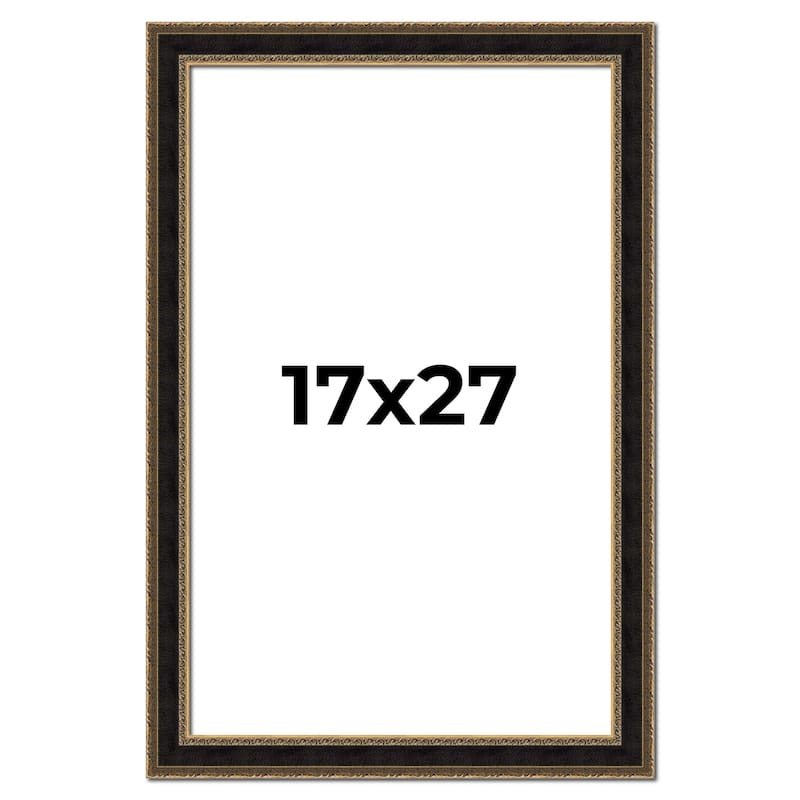 17x27 Frame Gold Antique Vintage Sold Wood Picture Frame | 1.75 Inch