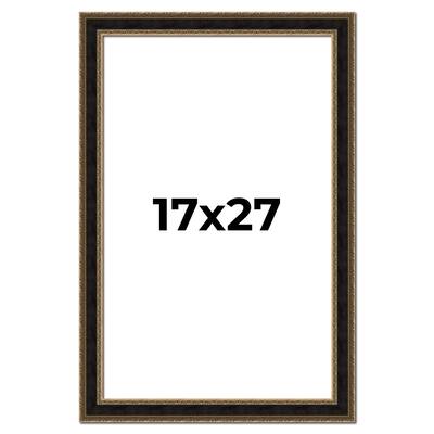17x27 Frame Gold Antique Vintage Sold Wood Picture Frame | 1.75 Inch