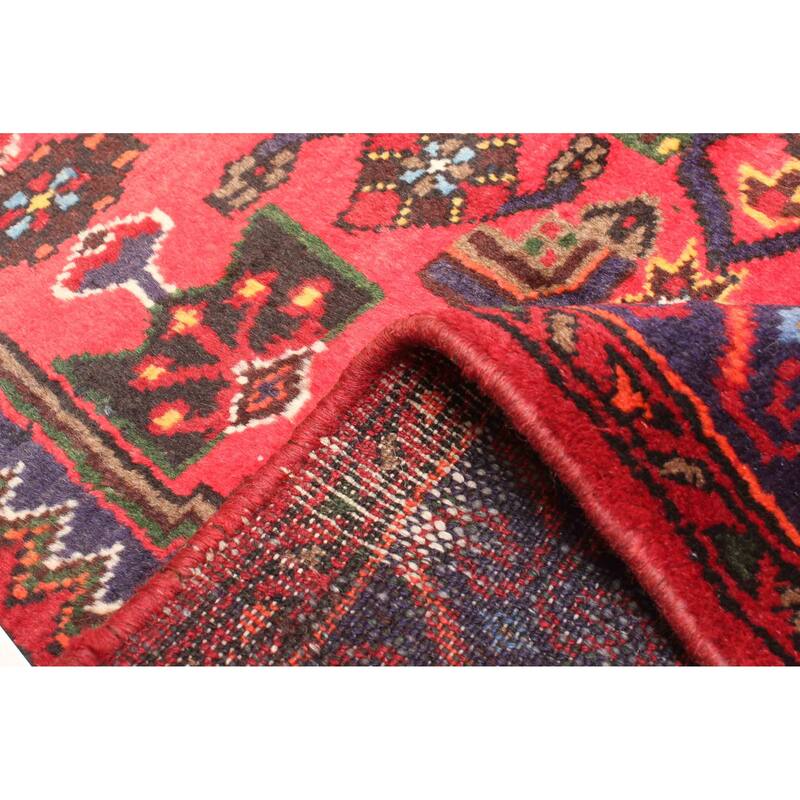 ECARPETGALLERY Hand-knotted Andelz Red Wool Rug - 4'3 x 6'8