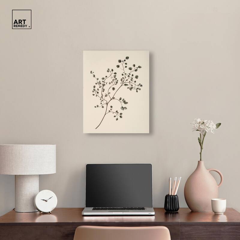 Bilberry Branch Canvas by Art Remedy, Gallery Wrapped