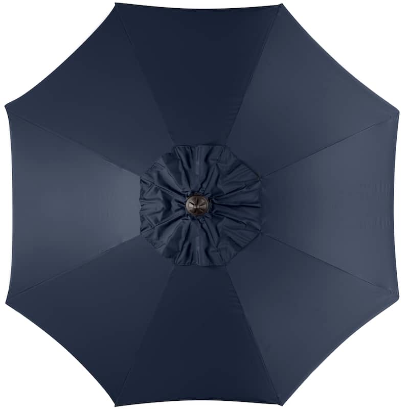 SAFAVIEH Antonije 9-Foot Crank Outdoor Umbrella