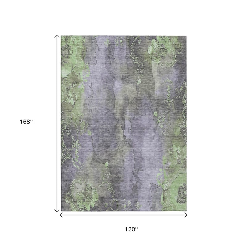HomeRoots Floral Transitional Rectangle Outdoor Rug