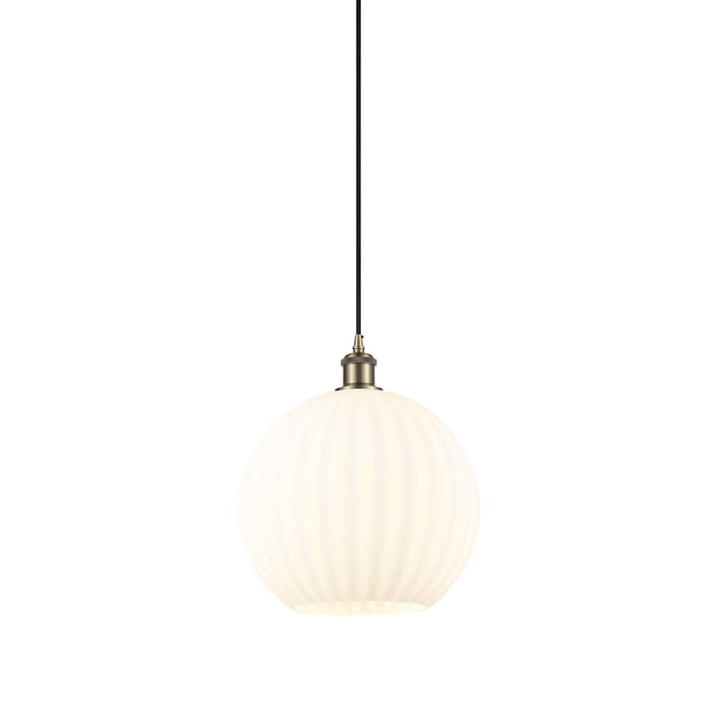 Innovations Lighting 516-1P-14-12 White Venetian Pendant White