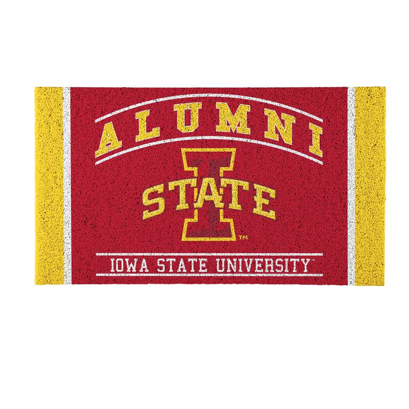28 in. x 16 in. Iowa State University Alumni Full Color PVC Door Mat