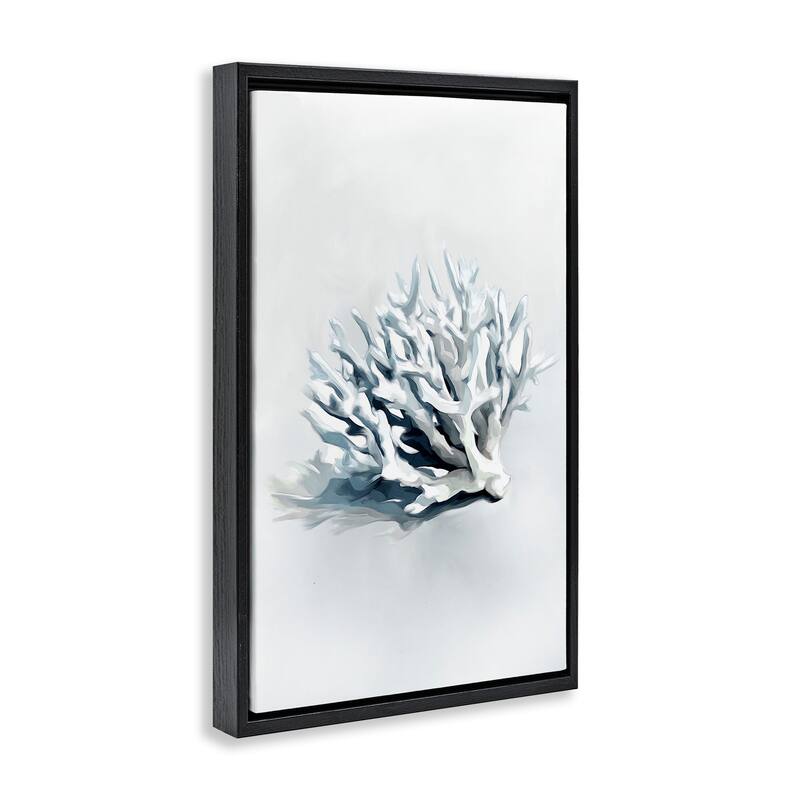 Stupell Subtle Staghorn Coral Framed Floater Canvas Wall Art Design By Ramona Murdock