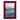 Merging the Ocean I -Framed Print w/glass-Cherry Red