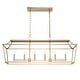 preview thumbnail 2 of 17, Hunter Laurel Ridge 6-Light Linear Chandelier - Kitchen Island, Dining Room - Modern Farmhouse, Candle, Industrial, Transitional