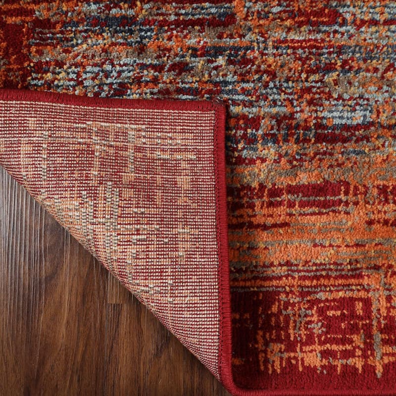 Rustic Farmhouse Striped Indoor Runner or Area Rug by Superior