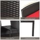 preview thumbnail 12 of 19, Costway Patio Rattan Conversation Set Loveseat Sofa Cushioned Coffee - See Details