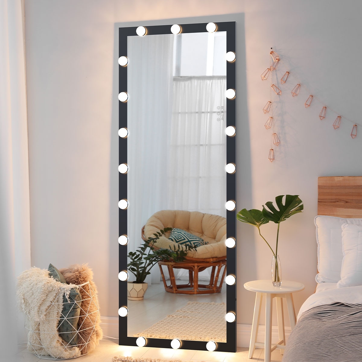 Hollywood Style Full Length Vanity Mirror With LED light bulbs Bed Bath Beyond 35910568