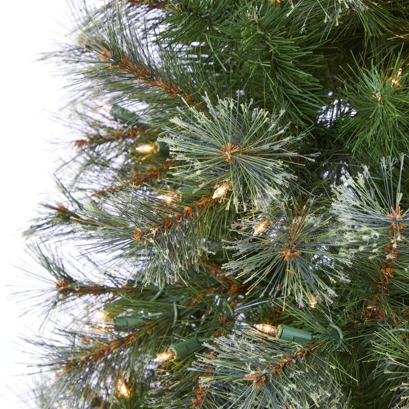 6.5ft. Cashmere Slim Artificial Christmas Tree with 350 Warm White Lights and 660 Branches - Stylish Festive X-Mas Glow