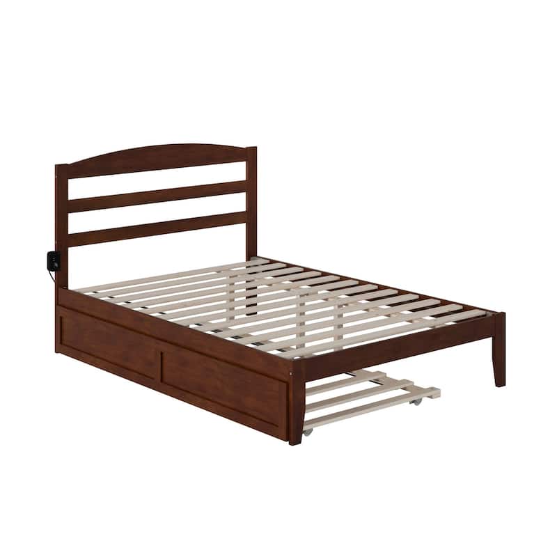 Warren Solid Wood Platform Bed with Twin Trundle