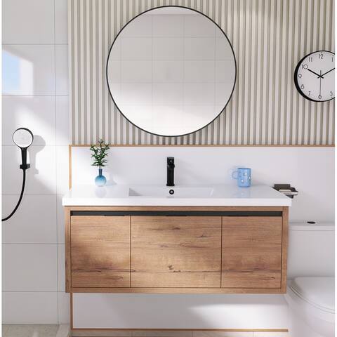 24/30/36/48 Inch Single Sink Bathroom Vanity with Soft Close Door