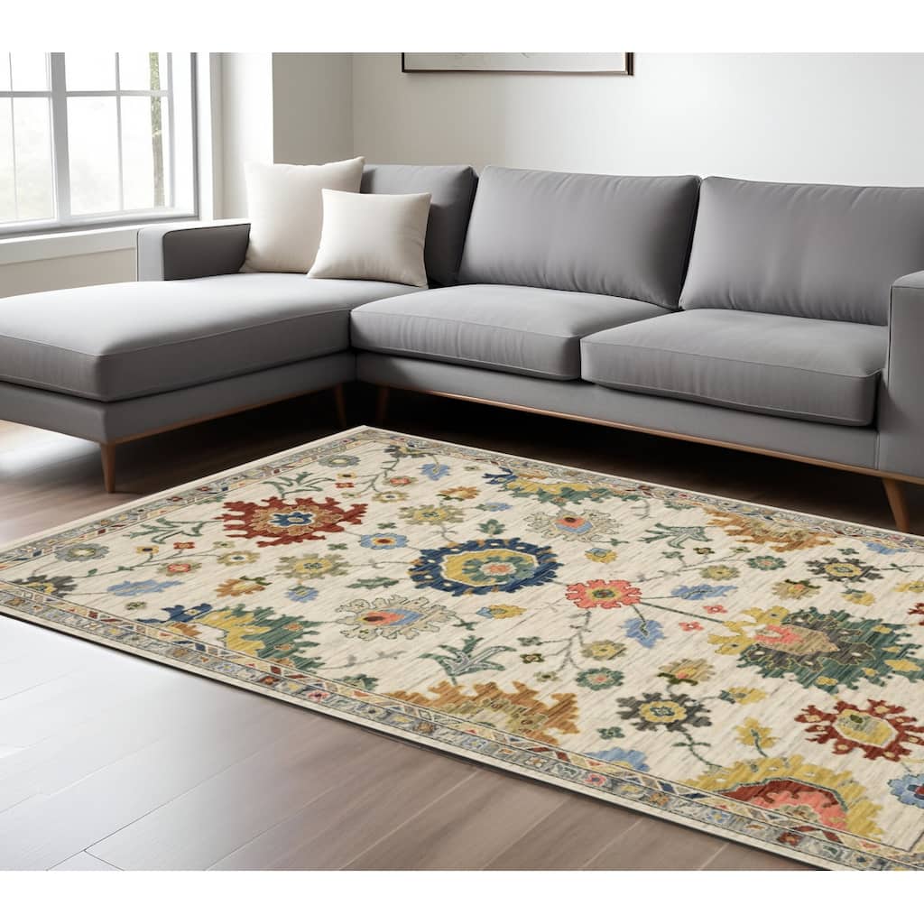 HomeRootsOriental Traditional Rectangle Area Rug