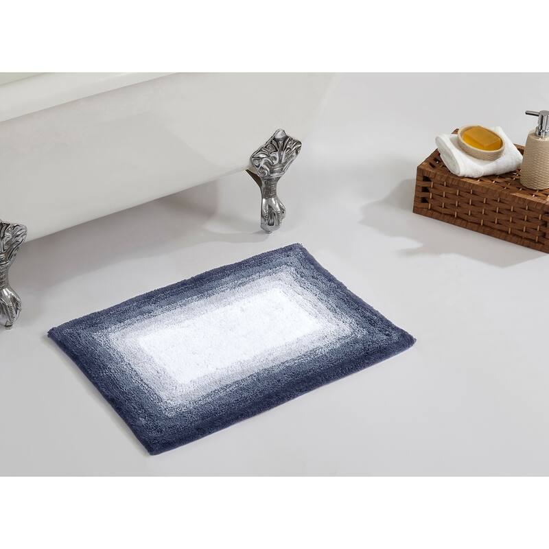 Better Trends 100% Cotton Super Soft & Highly Water Absorbent Bathroom Rugs-Torrent Collection Tufted Machine Washable Bath Mats