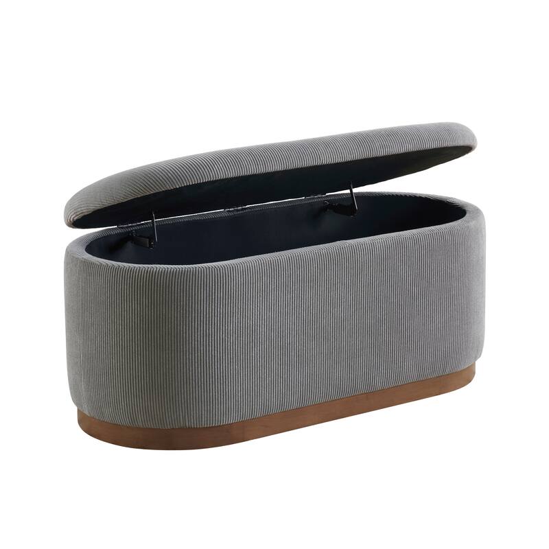 Lift Top Storage Bench Foam Cushioned Seat