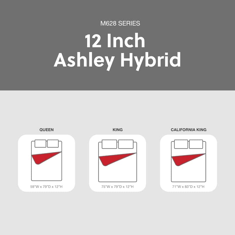 12 Inch Ashley Hybrid King Mattress