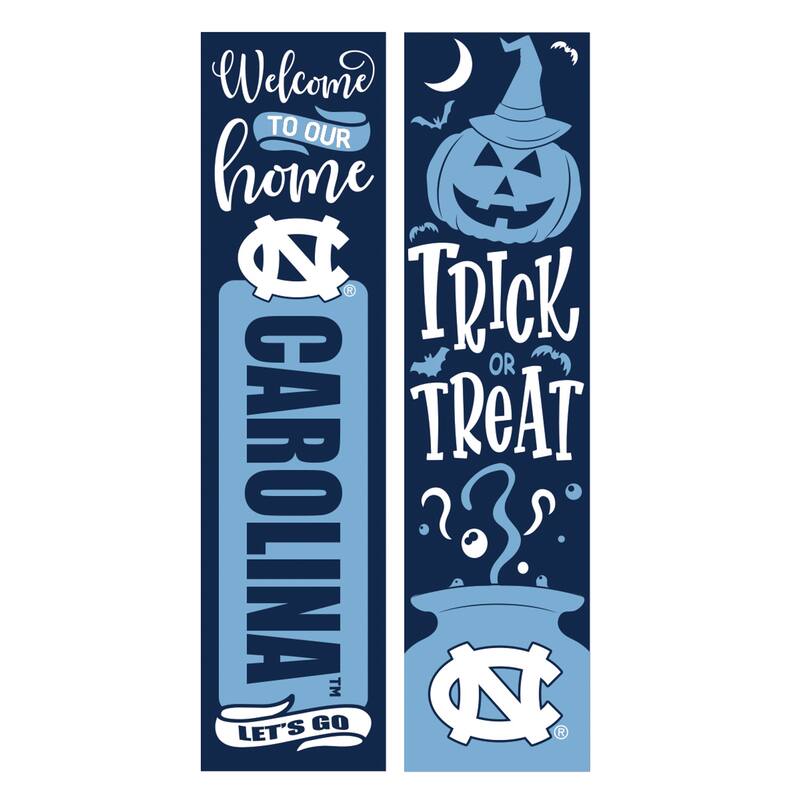 47" Double Sided Seasonal Porch Leaner, University of North Carolina - 47" x 11.25"